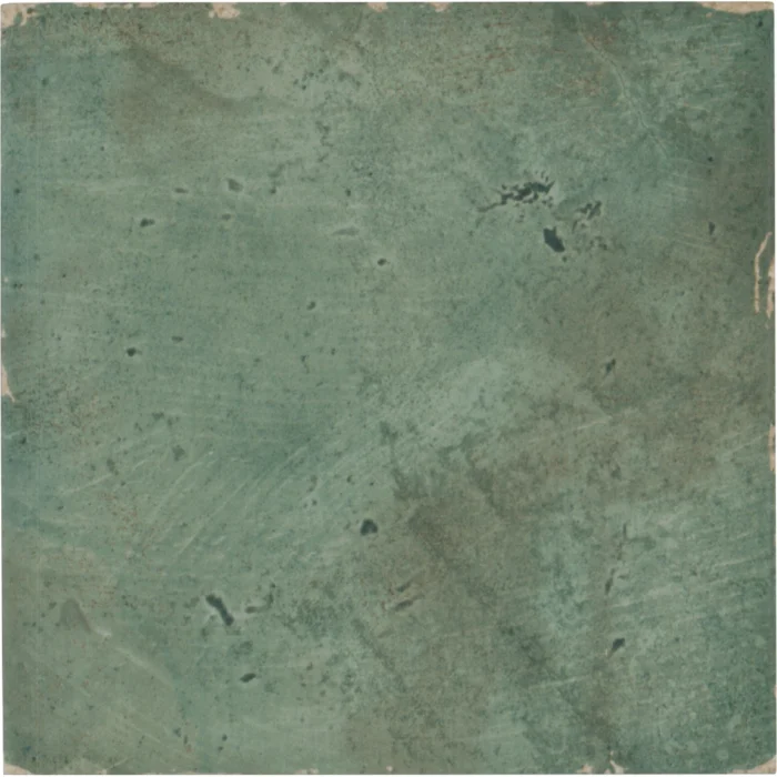Antique Green Porcelain Wall and Floor Tile - 6 x 6 in - Image 1