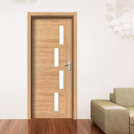 Solid Wood Pine Door with Knots with Wood Wax Oil